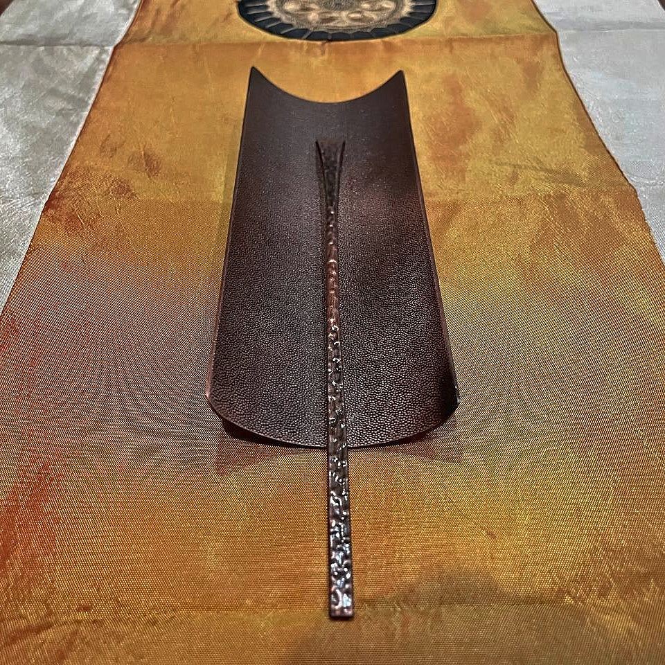 Bronze Tea Holder & Spoon